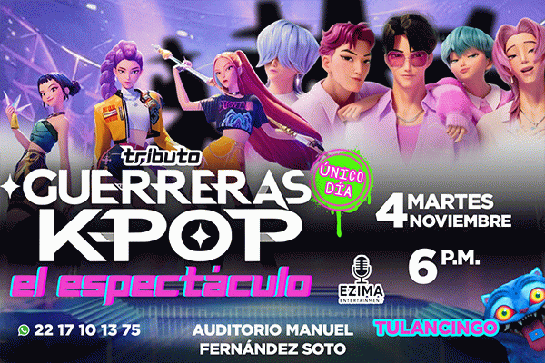 Tributo Guerreras K- Pop  el espectáculo, Tulancingo